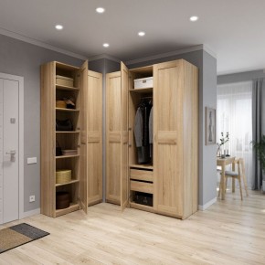 Шкаф МАКС двухдверный широкий, цвет Дуб Сонома в Пуровске - purovsk.ok-mebel.com | фото 4