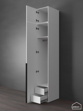 Шкаф с антресолью Linnea MHR-1A-3 2450х400х510 (Белый-М 11.1.2) в Пуровске - purovsk.ok-mebel.com | фото 6