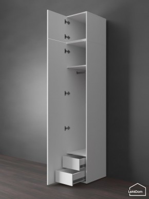 Шкаф с антресолью Linnea MHR-1POA-3 2450х400х510 (Белый-М 11.1.1) в Пуровске - purovsk.ok-mebel.com | фото 6