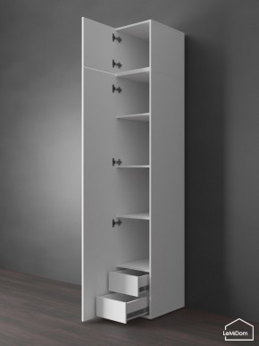 Шкаф с антресолью Linnea MHR-1POA-4 2450х400х510 (Белый-М 11.1.2) в Пуровске - purovsk.ok-mebel.com | фото 5