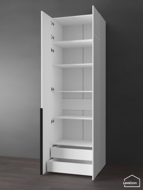 Шкаф с антресолью Linnea MHR-2A-4 2450х800х510 (Белый-М 11.1.2) в Пуровске - purovsk.ok-mebel.com | фото 5