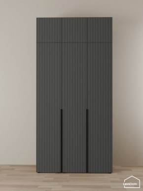 Шкаф с антресолью Linnea MHR-3A-1 2450х1200х510 (Графит-М 11.1.25) в Пуровске - purovsk.ok-mebel.com | фото