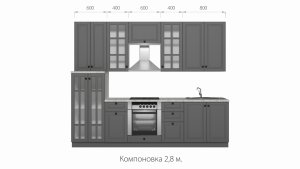 Кухонный гарнитур Верона в Пуровске - purovsk.ok-mebel.com | фото 3