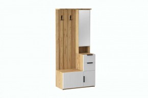 СТЕФАНИ-1 Прихожая (дуб крафт золотой/белый софт) в Пуровске - purovsk.ok-mebel.com | фото