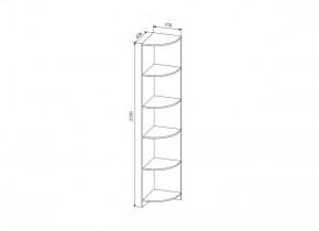 СКАНДИ СДУ370.1 Стеллаж угловой в Пуровске - purovsk.ok-mebel.com | фото 2