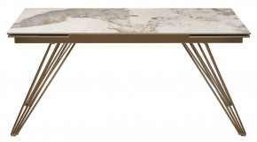 Стол ACERRA NEW 160 GLOSS LUXURY PANDORA SOLID CERAMIC/ каркас цвета шампань, ®DISAUR в Пуровске - purovsk.ok-mebel.com | фото 11