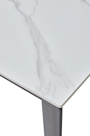 Стол CORNER 120 MATT WHITE MARBLE SOLID CERAMIC / BLACK, ®DISAUR в Пуровске - purovsk.ok-mebel.com | фото 8