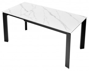 Стол CORNER 120 MATT WHITE MARBLE SOLID CERAMIC / BLACK, ®DISAUR в Пуровске - purovsk.ok-mebel.com | фото 7