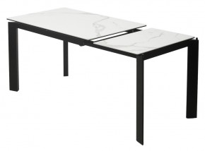 Стол CORNER 120 MATTE STATUARIO Белый мрамор матовый керамика, стекло/ черный каркас, ®DISAUR в Пуровске - purovsk.ok-mebel.com | фото 4