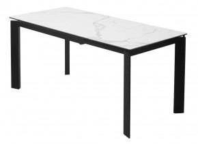 Стол CORNER 120 MATTE STATUARIO Белый мрамор матовый керамика, стекло/ черный каркас, ®DISAUR в Пуровске - purovsk.ok-mebel.com | фото 5