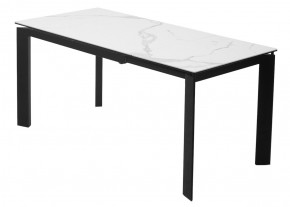 Стол CORNER 120 MATTE STATUARIO Белый мрамор матовый керамика, стекло/ черный каркас, ®DISAUR в Пуровске - purovsk.ok-mebel.com | фото 6