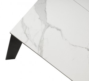 Стол CORNER 120 MATTE STATUARIO Белый мрамор матовый керамика, стекло/ черный каркас, ®DISAUR в Пуровске - purovsk.ok-mebel.com | фото 8