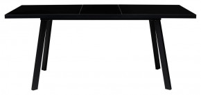 Стол ФИН 120 Черный, стекло/ Черный каркас М-City в Пуровске - purovsk.ok-mebel.com | фото