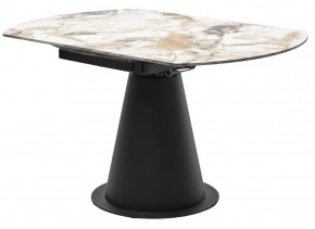 Стол TERAMO 135 GLOSS GRAND JADE SOLID CERAMIC, керамика, поворотн.механизм / Черный каркас, ®DISAUR в Пуровске - purovsk.ok-mebel.com | фото 10