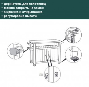 Столик для барбекю 207 Л (Unity XL 207L) в Пуровске - purovsk.ok-mebel.com | фото 8