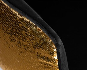Стул барный DOBRIN DARCY GOLD SHINY, черный велюр с золотыми пайетками в Пуровске - purovsk.ok-mebel.com | фото 8