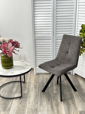 Стул BRONX, 360 град. поворот. B28 Темно-серый, велюр / черный каркас, М-City в Пуровске - purovsk.ok-mebel.com | фото 4