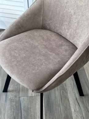 Стул CASA, 360 град. поворот. B5 Капучино, велюр / черный каркас,М-City в Пуровске - purovsk.ok-mebel.com | фото 3