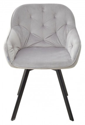 Стул GALE 360 град. поворот. BLUVEL-03 LIGHT GREY, велюр/ черный каркас, М-City в Пуровске - purovsk.ok-mebel.com | фото 3