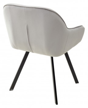 Стул GALE 360 град. поворот. BLUVEL-03 LIGHT GREY, велюр/ черный каркас, М-City в Пуровске - purovsk.ok-mebel.com | фото 4