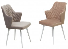 Стул HERMAN 360 град. ЛАТТЕ #25, велюр / белый каркас М-City в Пуровске - purovsk.ok-mebel.com | фото 4