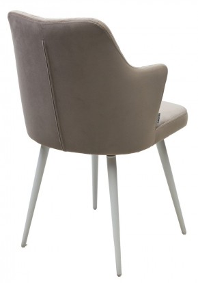 Стул HERMAN 360 град. ЛАТТЕ #25, велюр / белый каркас М-City в Пуровске - purovsk.ok-mebel.com | фото 5
