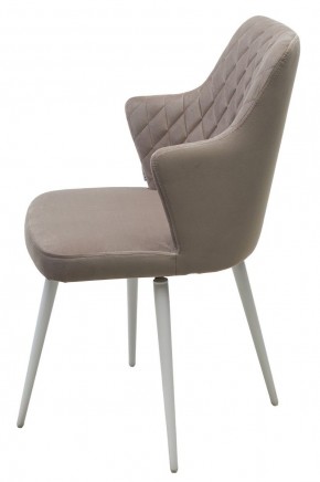 Стул HERMAN 360 град. ЛАТТЕ #25, велюр / белый каркас М-City в Пуровске - purovsk.ok-mebel.com | фото 6