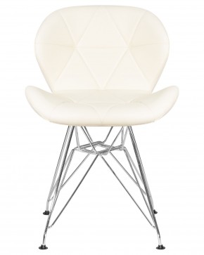 Стул обеденный DOBRIN BUTTERFLY CHROME, ножки хром, цвет кремовый в Пуровске - purovsk.ok-mebel.com | фото 6