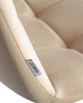 Стул обеденный DOBRIN CHILLY, Бежевый Holland 07, основание черный в Пуровске - purovsk.ok-mebel.com | фото 10