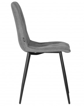 Стул обеденный DOBRIN CHILLY ROMBO, Серый Simple 33, основание черное в Пуровске - purovsk.ok-mebel.com | фото 3