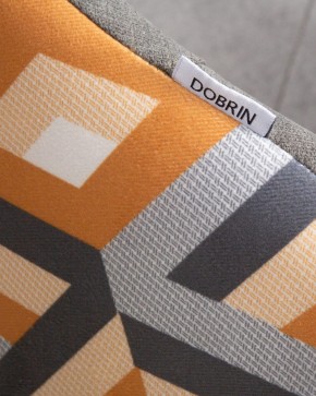 Стул обеденный DOBRIN MARKUS, ЭМАЛЬ ЧЕРНЫЙ МУАР ткань Candy Graphite+Escada Ochre в Пуровске - purovsk.ok-mebel.com | фото 10