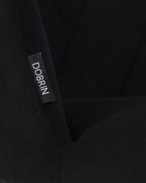 Стул обеденный DOBRIN ROBY, ЭМАЛЬ ЧЕРНЫЙ МУАР велюр Catania Black в Пуровске - purovsk.ok-mebel.com | фото 2