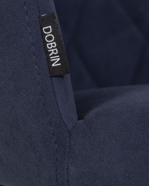 Стул обеденный DOBRIN ROBY, ЭМАЛЬ ЧЕРНЫЙ МУАР велюр Catania Dark Blue в Пуровске - purovsk.ok-mebel.com | фото 9