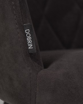 Стул обеденный DOBRIN ROBY, ЭМАЛЬ ЧЕРНЫЙ МУАР велюр Catania Espresso в Пуровске - purovsk.ok-mebel.com | фото 9