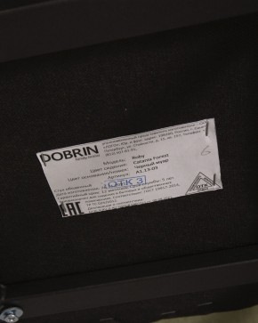 Стул обеденный DOBRIN ROBY, ЭМАЛЬ ЧЕРНЫЙ МУАР велюр Catania Forest в Пуровске - purovsk.ok-mebel.com | фото 12