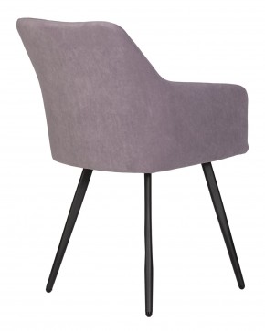 Стул обеденный DOBRIN ROBY, ЭМАЛЬ ЧЕРНЫЙ МУАР велюр Catania Lavender в Пуровске - purovsk.ok-mebel.com | фото 4