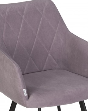 Стул обеденный DOBRIN ROBY, ЭМАЛЬ ЧЕРНЫЙ МУАР велюр Catania Lavender в Пуровске - purovsk.ok-mebel.com | фото 8