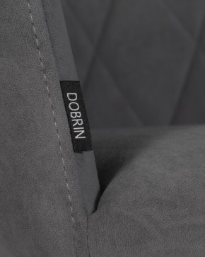 Стул обеденный DOBRIN ROBY, ЭМАЛЬ ЧЕРНЫЙ МУАР велюр Catania Silver в Пуровске - purovsk.ok-mebel.com | фото 9