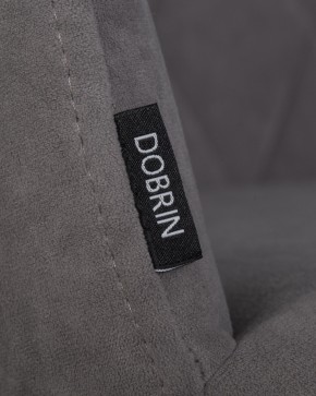 Стул обеденный DOBRIN ROBY, ЭМАЛЬ ЧЕРНЫЙ МУАР велюр Catania Stone в Пуровске - purovsk.ok-mebel.com | фото 7
