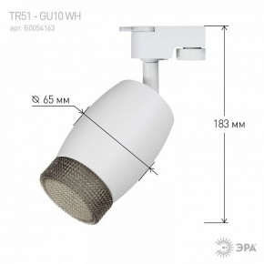Светильник на штанге Эра  TR51 - GU10 WH в Пуровске - purovsk.ok-mebel.com | фото 4