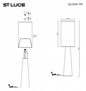 Торшер ST-Luce Jackie SL1354.705.01 в Пуровске - purovsk.ok-mebel.com | фото 5