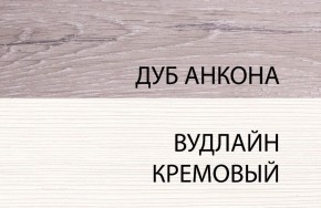 Тумба 1S, OLIVIA, цвет вудлайн крем/дуб анкона в Пуровске - purovsk.ok-mebel.com | фото 3