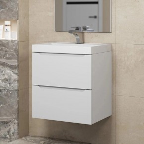 Тумба под раковину Uperwood Tanos 50 см, подвесная, белая матовая в Пуровске - purovsk.ok-mebel.com | фото