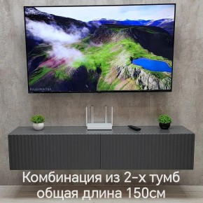 Тумба подвесная под ТВ LINES MTV1-MA 750 Темно-серый (Графит-M 10.1.25) в Пуровске - purovsk.ok-mebel.com | фото 10