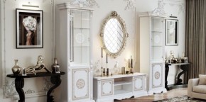 Тумба ТВ (12.301) Грация (белый/золото) в Пуровске - purovsk.ok-mebel.com | фото 2