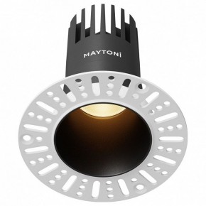 Встраиваемый светильник Maytoni Dip DL120-10W-2.7K-TRS-B в Пуровске - purovsk.ok-mebel.com | фото