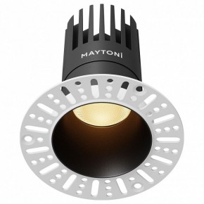 Встраиваемый светильник Maytoni Dip DL122-15W-2.7K-TRS-B в Пуровске - purovsk.ok-mebel.com | фото