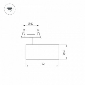 Встраиваемый светильник на штанге Arlight LGD-ARTEMIS-BUILT-FLAP-R55-12W 051796 в Пуровске - purovsk.ok-mebel.com | фото 6